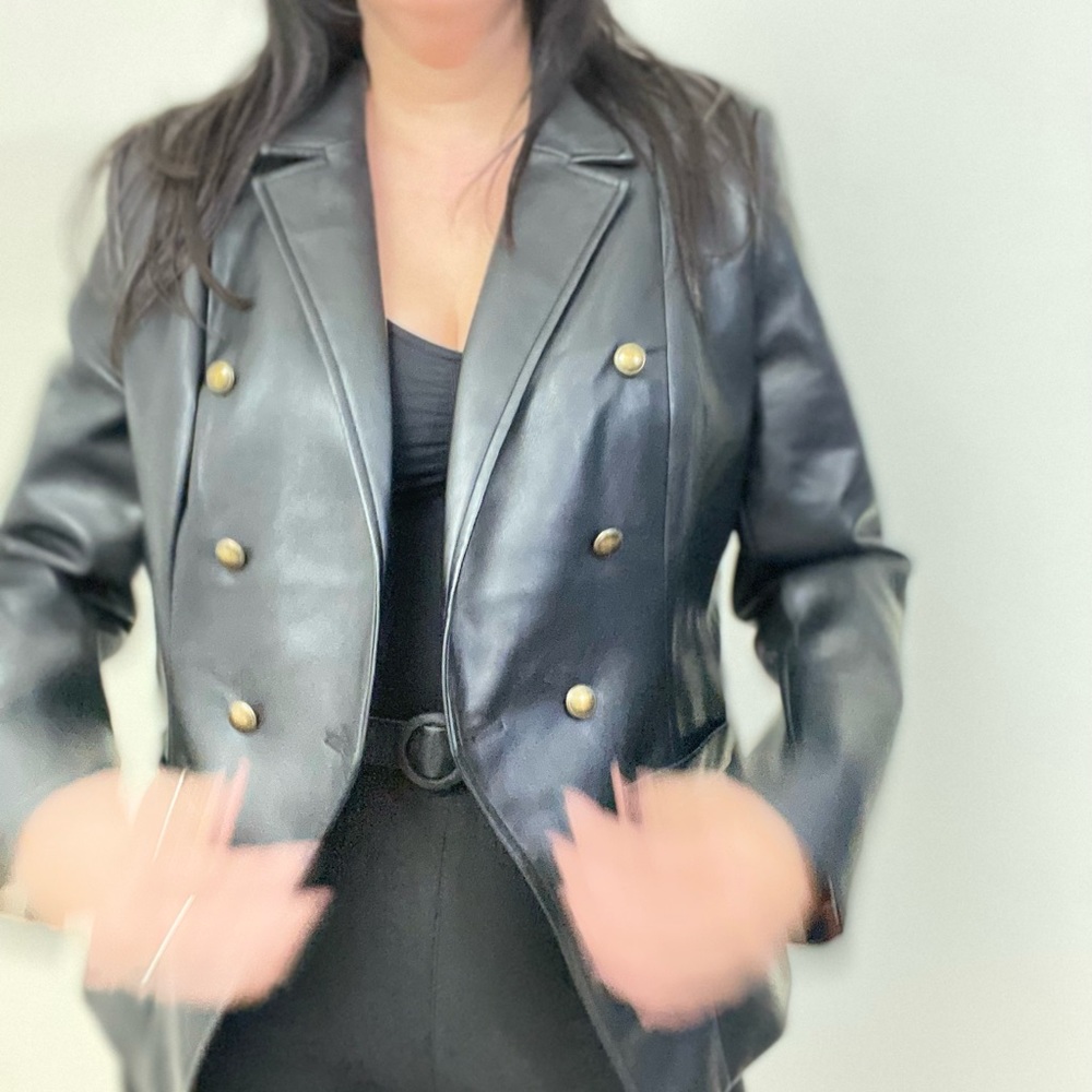 Amarillis Faux Leather Jacket
